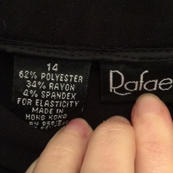 Ladies black Rafaella side zip pants, size 14 - Picture 6 of 6